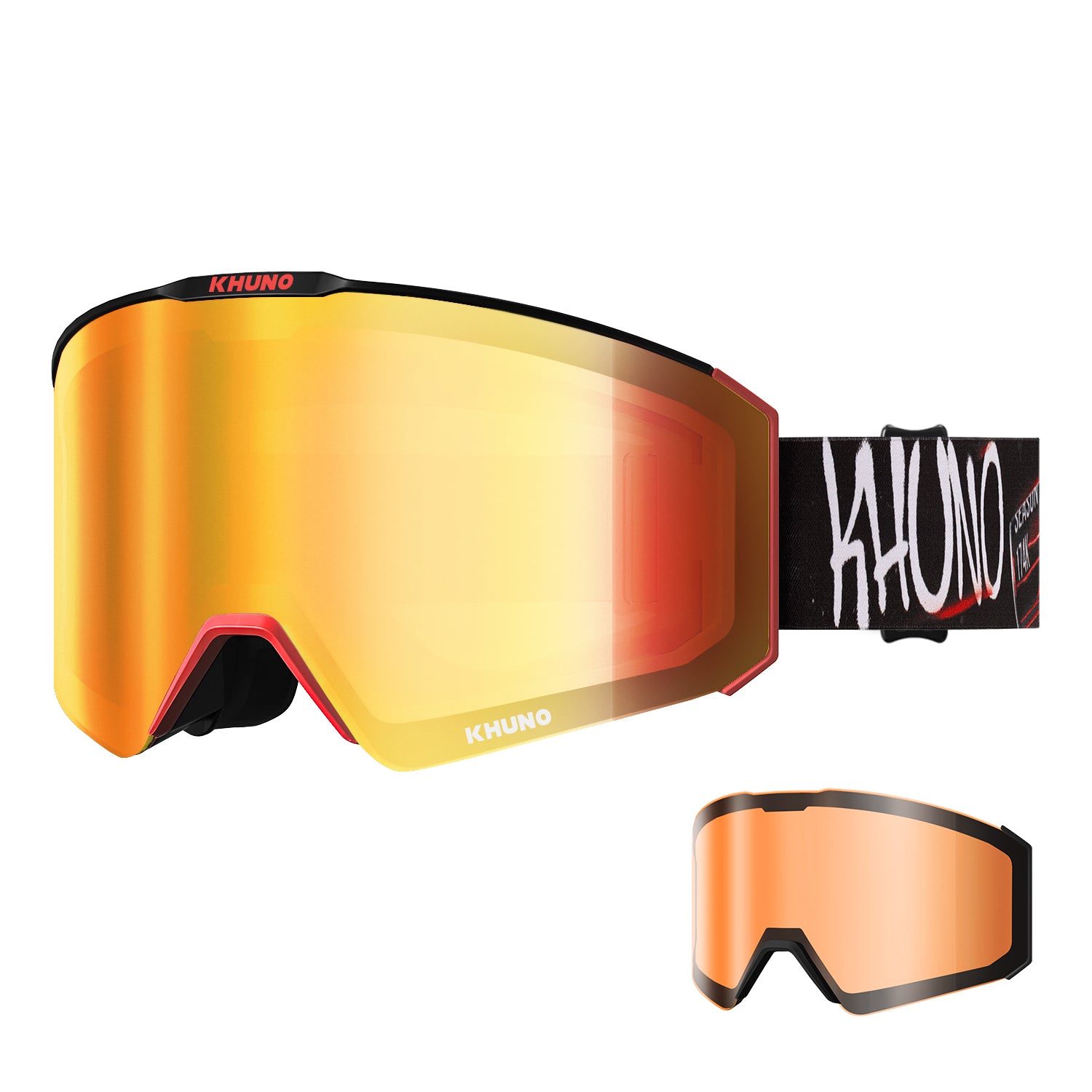 KHUNO NIMBUS Cylindrical Snow Goggles Dual ZEISS Lenses - KHUNO x