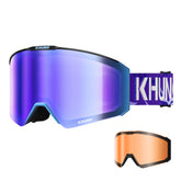 KHUNO NIMBUS Cylindrical Snow Goggles Dual ZEISS Lenses - Blue Cumulus