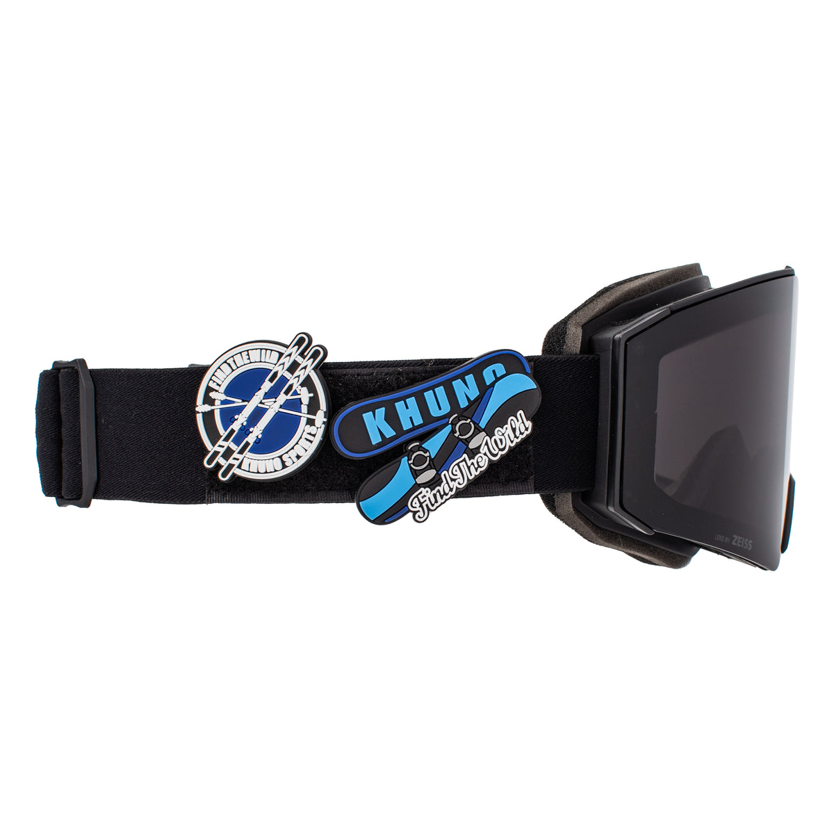 KHUNO NIMBUS Cylindrical Snow Goggles Dual ZEISS Lenses Velcor