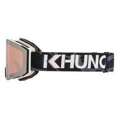 KHUNO NIMBUS Cylindrical Snow Goggles Dual ZEISS Lenses - Dark Thunder