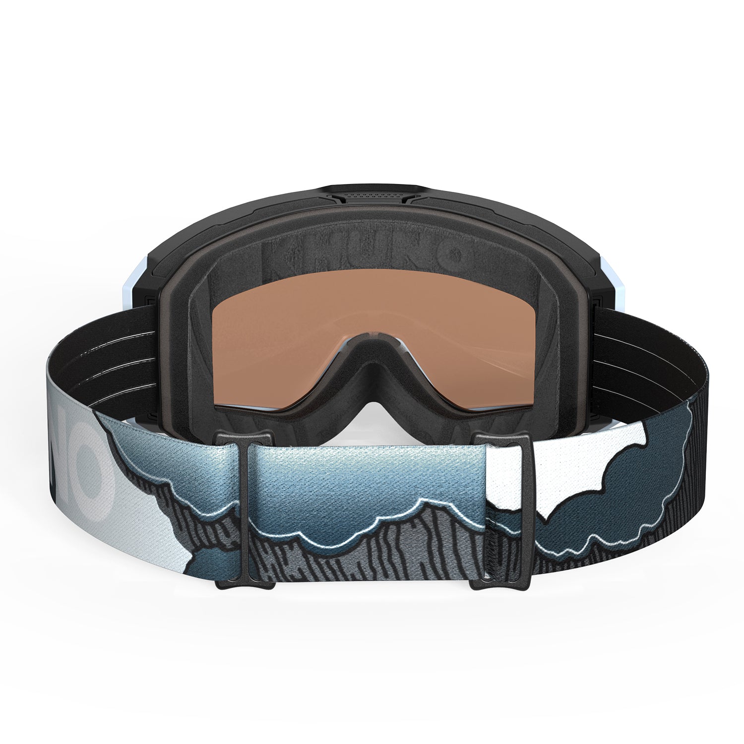 KHUNO NIMBUS Cylindrical Snow Goggles Dual ZEISS Lenses - Rainstorm Asian Fit - S2 Lens
