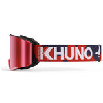 KHUNO NIMBUS Cylindrical Snow Goggles Dual ZEISS Lenses - Red Flash