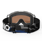 KHUNO NIMBUS Cylindrical Snow Goggles Dual ZEISS Lenses - Dark Thunder