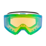 KHUNO NIMBUS Cylindrical Snow Goggles Dual ZEISS Lenses - Green Cirrus