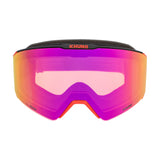 KHUNO NIMBUS Cylindrical Snow Goggles Dual ZEISS Lenses - Red Flash